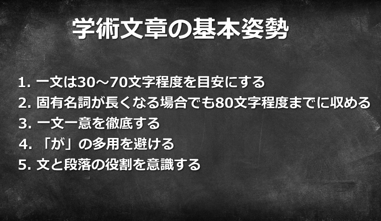 学術文章の基本姿勢