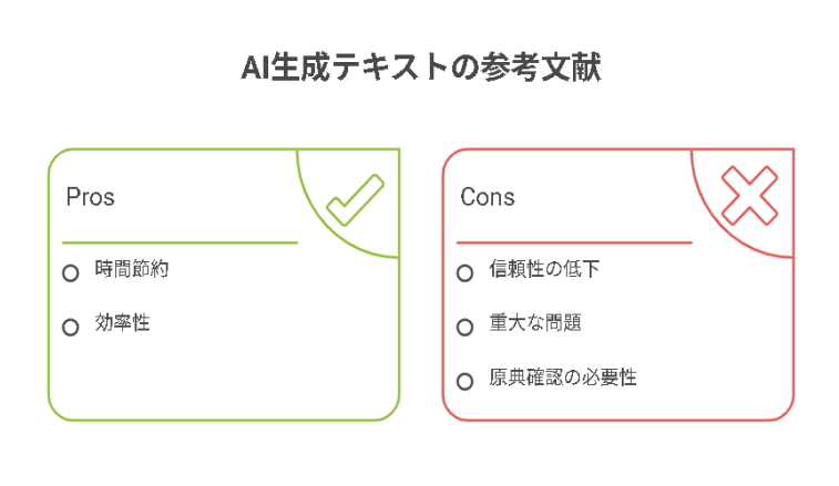 AI生成テキストの参考文献リスク
