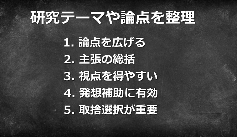 生成AIで研究テーマや論点を整理する
