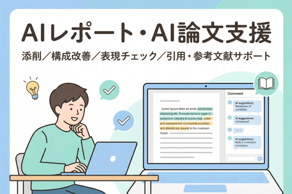 AIレポート添削・AI論文支援のサンプル