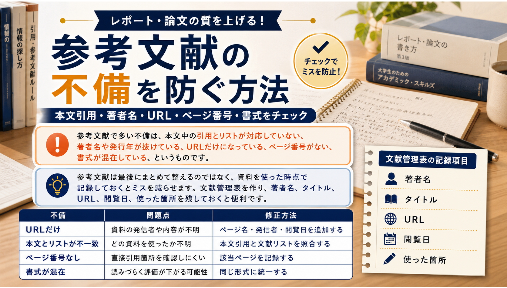 レポート 参考文献 書き方 引用 出典 文献リスト
